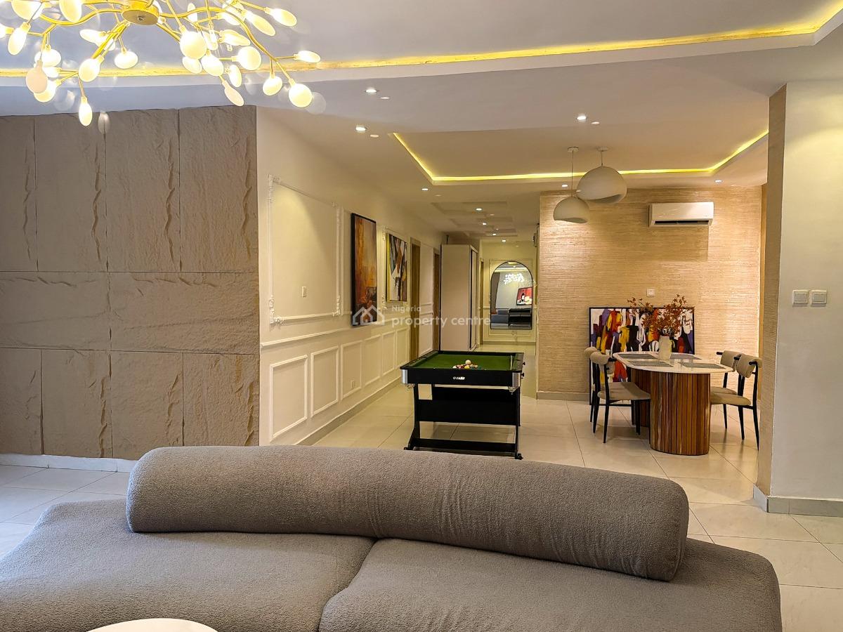 Deluxe Pent Floor 3 Bedroom with Snooker & Rooftop Pool, Tokunbo Omisore Street Off Wole Olateju Crescent, Lekki Phase 1, Lekki, Lagos, Flat / Apartment Short Let