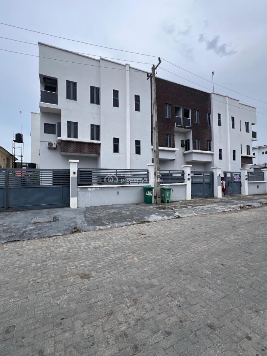 4bedroom Terrace Duplex with a Bq (self Compound), Ikate, Lekki, Lagos, Terraced Duplex for Rent