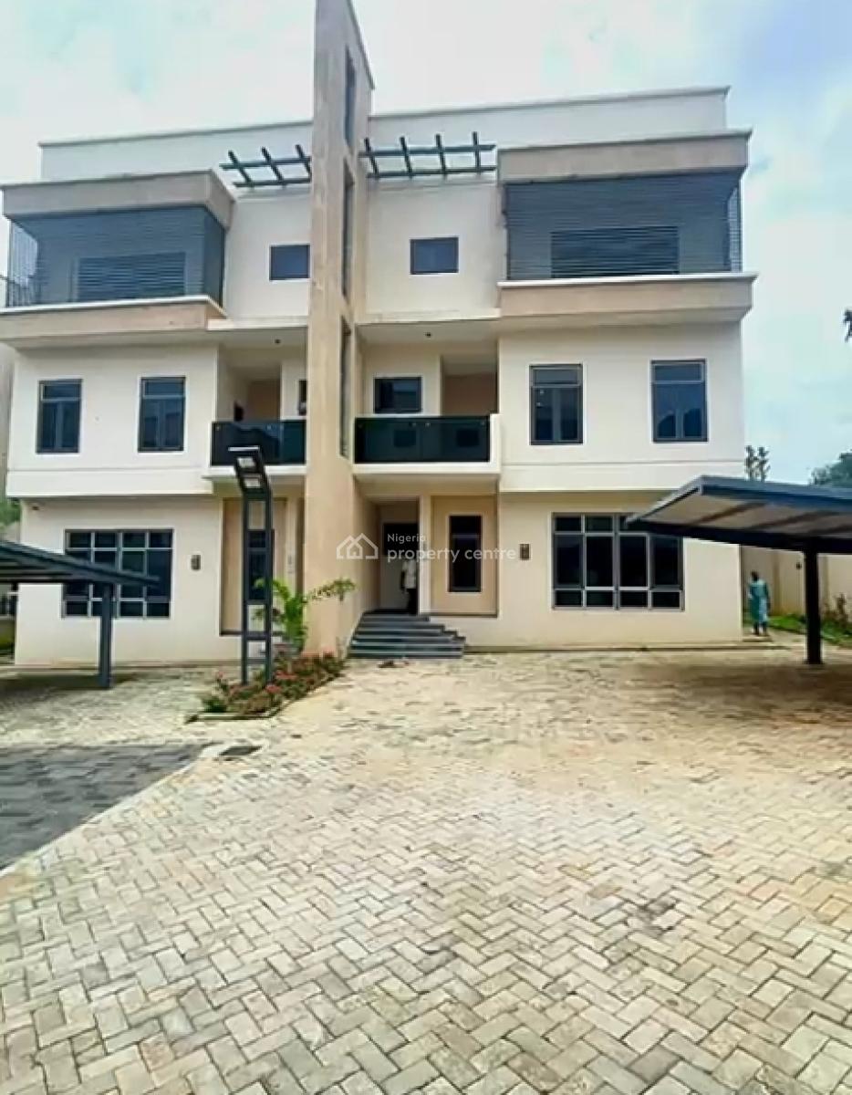 Newly  Built 5 Bedroom Semi Detached Duplex +bq, Guzape District, Abuja, Semi-detached Duplex for Rent