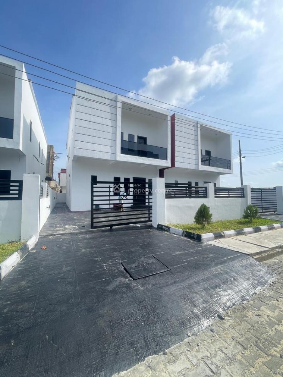 Spaciously Built 4 Bedroom Semi Detached Duplex with Tv Console and Bq, Sangotedo Ajah, Lekki, Lagos, Semi-detached Duplex for Sale
