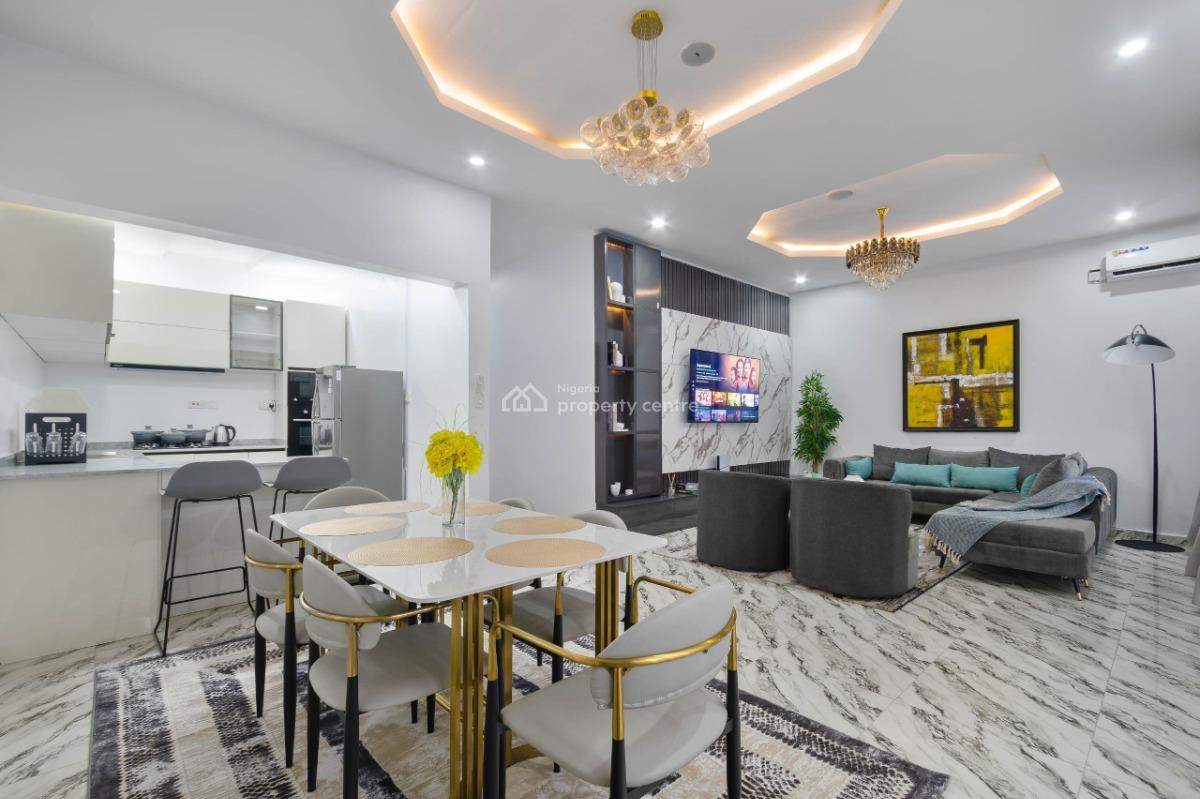 Luxury 3 Bedroom Apartment with Gymnasium and Swimming Pool, Inbuilt Speakers, Netflix, Unlimited Wifi, Ps5, Ikate, Lekki, Lagos, Flat / Apartment Short Let