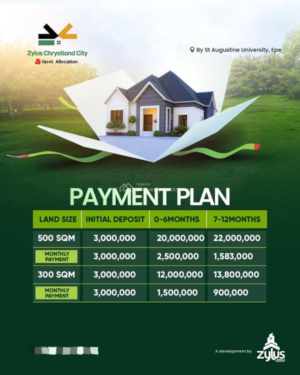 Affordable Estate Land Epe  Zylus Chrystland City  Fast Appreciation, Zylus Christland City,share Landmark with St. Augustine University, Epe, Lagos, Mixed-use Land for Sale