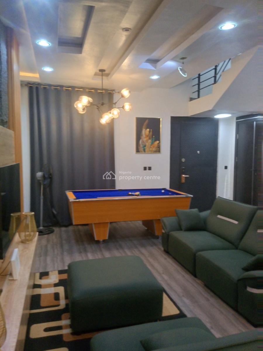 Fully Furnished Self Serviced 4 Bedroom Semi Detached Duplex with a Ro, Itedo Estate, Lekki Phase 1, Lekki, Lagos, Semi-detached Duplex for Rent