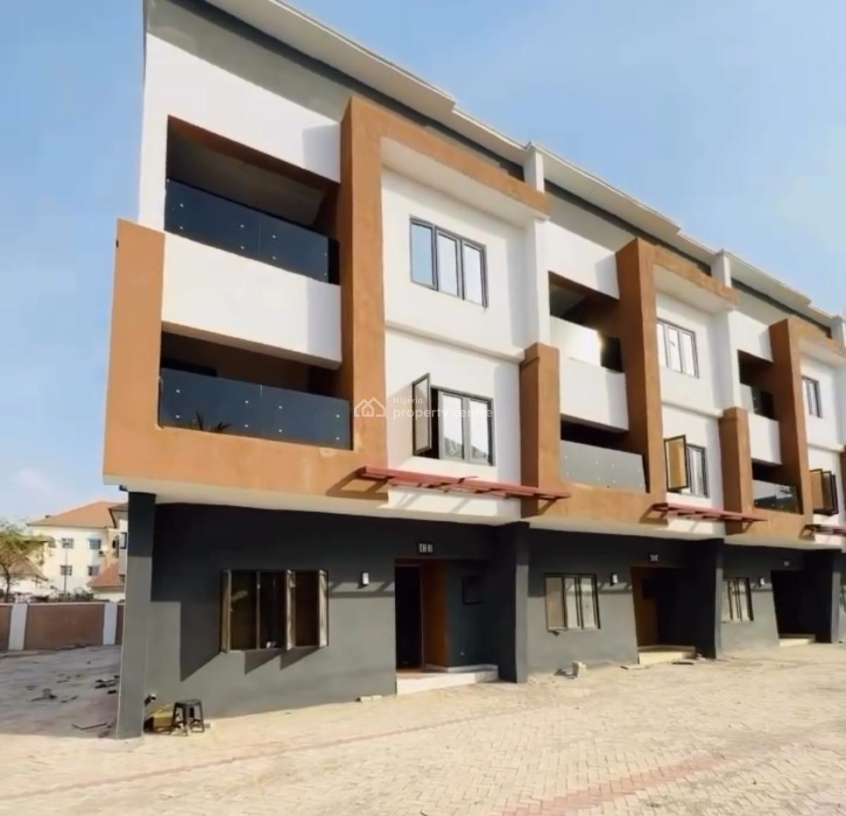 Newly Built 4 Bedroom Terrace Duplex with Bq, America International School., Durumi, Abuja, Terraced Duplex for Sale
