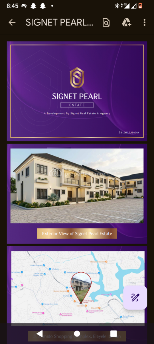Units of 4 Bedroom Terrace Duplex, Eleyele, Ibadan, Oyo, Terraced Duplex for Sale