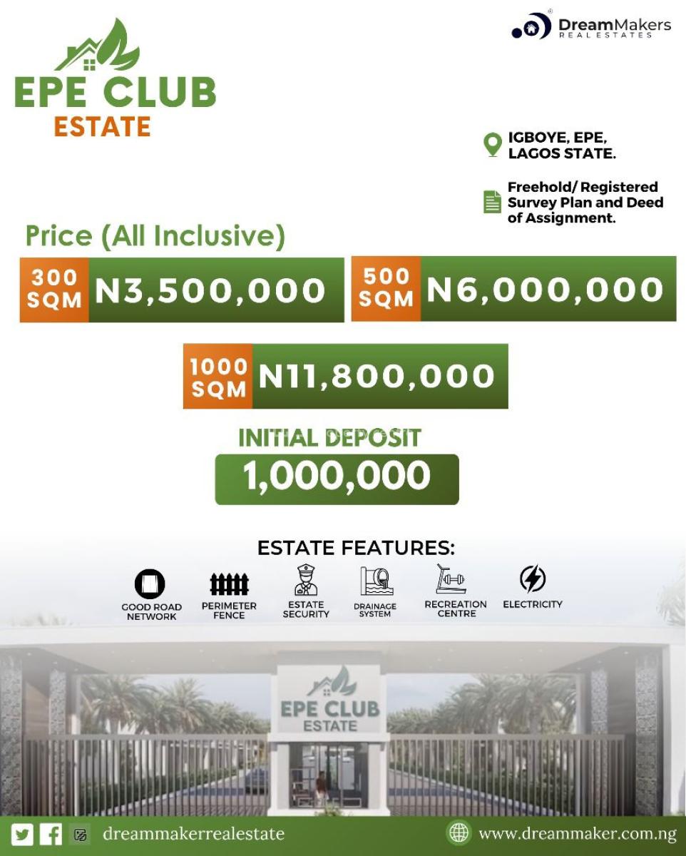 Genuine Dry Land with High Returns on Investment, Igboye, Epe, Lagos, Mixed-use Land for Sale