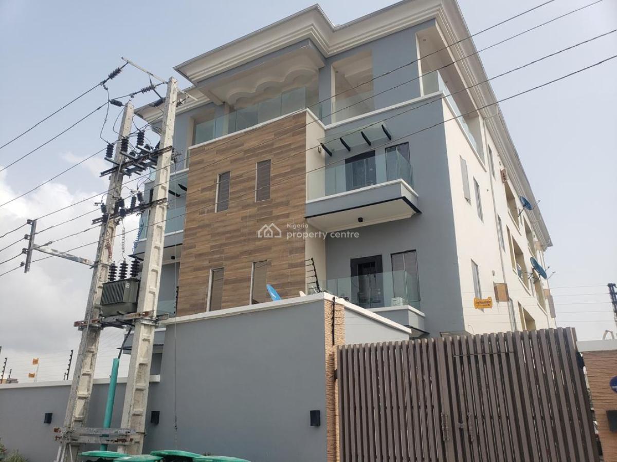 Upscale One Bedroom Flat, No. 8 Idowu Emma Street, Ilasan, Lekki, Lagos, Flat / Apartment for Rent