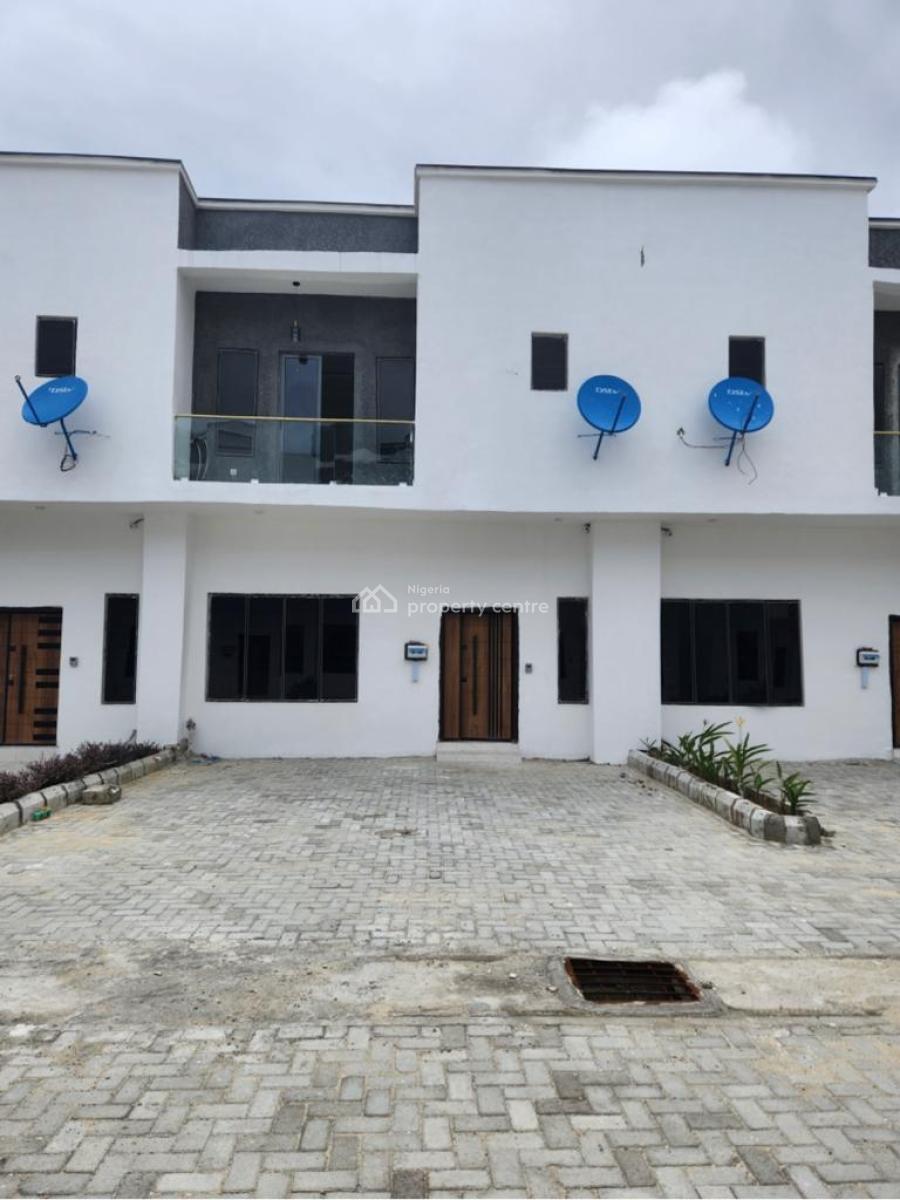Executive 3 Bedroom Terrace Duplex with Bq, Swimming Pool, and Gym, 10 Minutes Drive to Lekki Conservation Center, Ologolo, Lekki, Lagos, Detached Duplex for Sale