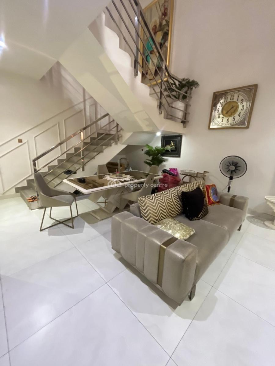 Premium 4 Bedroom Fully Serviced Terrace Apartment with Swimming Pool, 5 Minutes Drive to Mega Chicken, Ologolo, Lekki, Lagos, Terraced Duplex for Sale