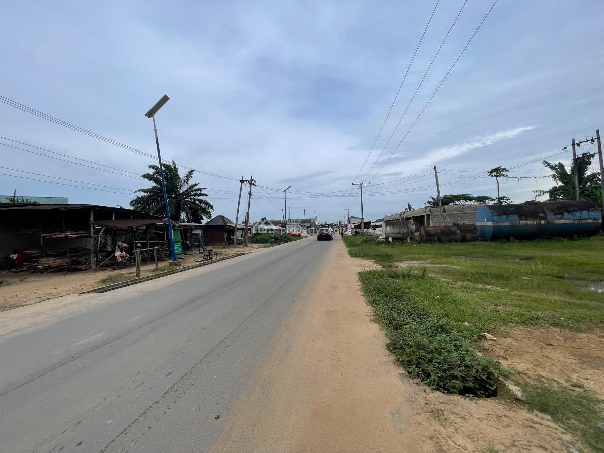 Commercial Four Plots of Land on The Tarred Road, Rukpokwu Aluu Road, Port Harcourt, Rivers, Commercial Land for Sale