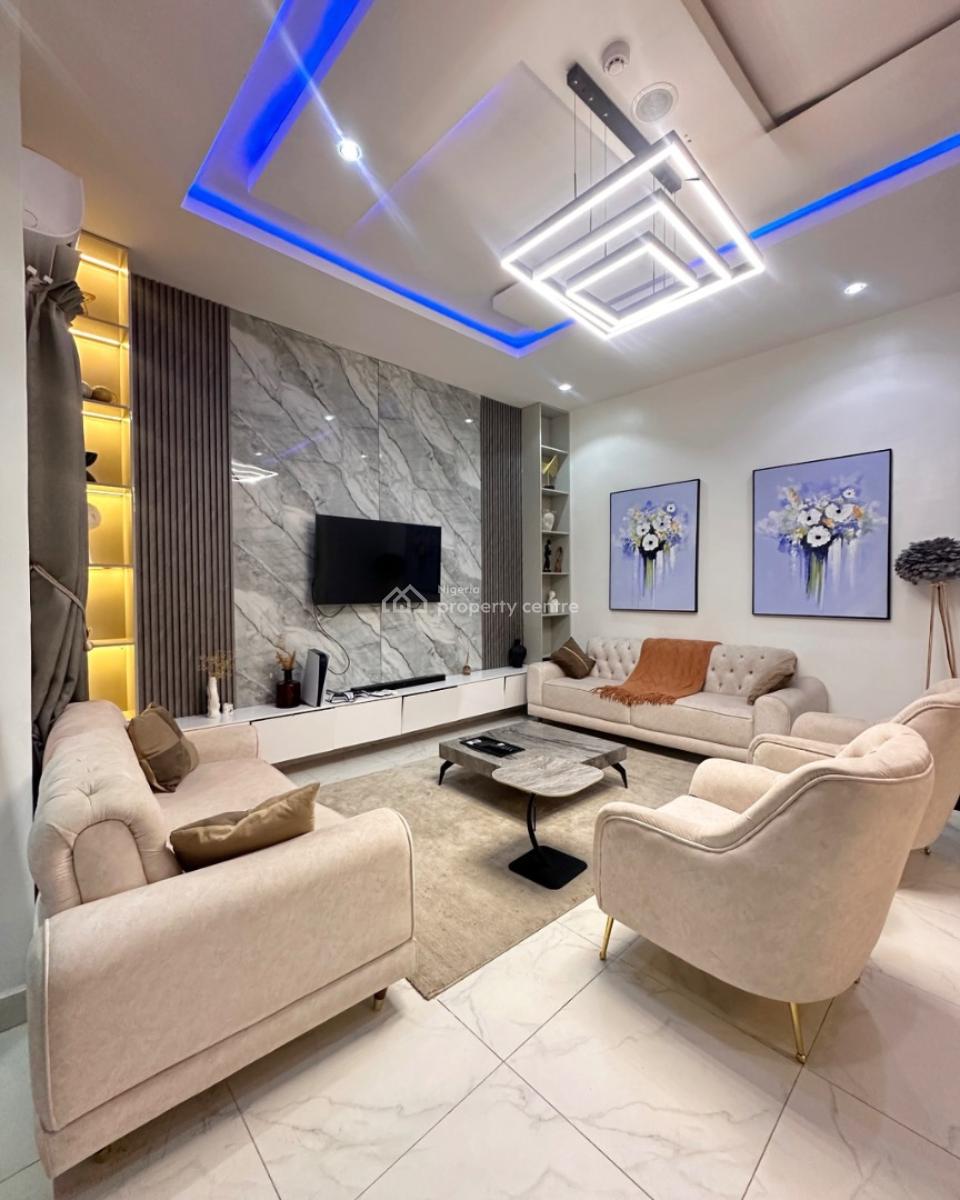 Furnished 4 Bedroom Terrace on Two Floors with Pool, Gym and Bq, Ikate, Lekki, Lagos, Terraced Duplex for Rent