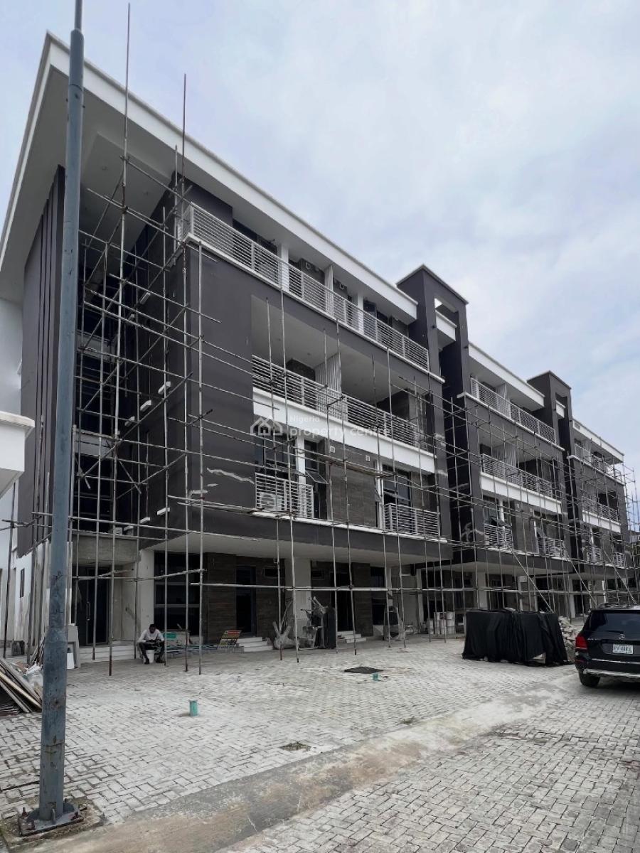 Serviced 4 Bedroom Maisonette with Pool, Osapa, Lekki, Lagos, Terraced Duplex for Rent