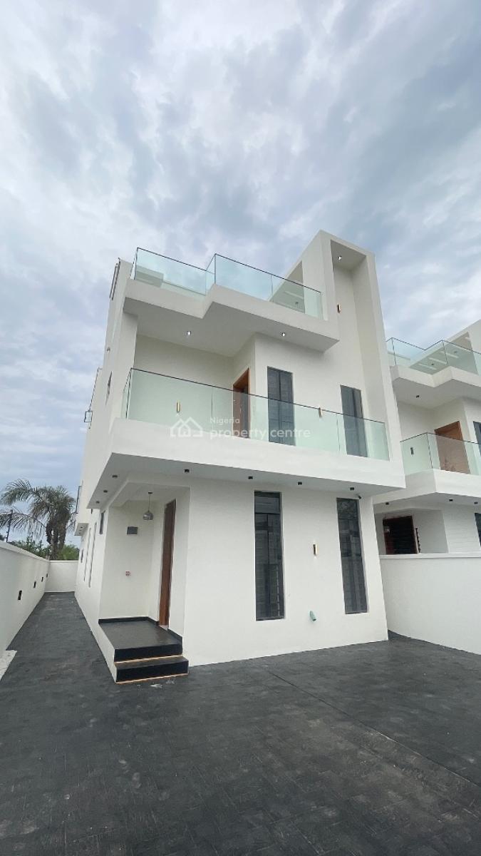 Fully Detached, 2 Story, Lux 5 Bdr  Dplx  + Roof Top Terrace + Bq, Peaceful Estate in Mobile Road at, Ikota, Lekki, Lagos, Detached Duplex for Sale