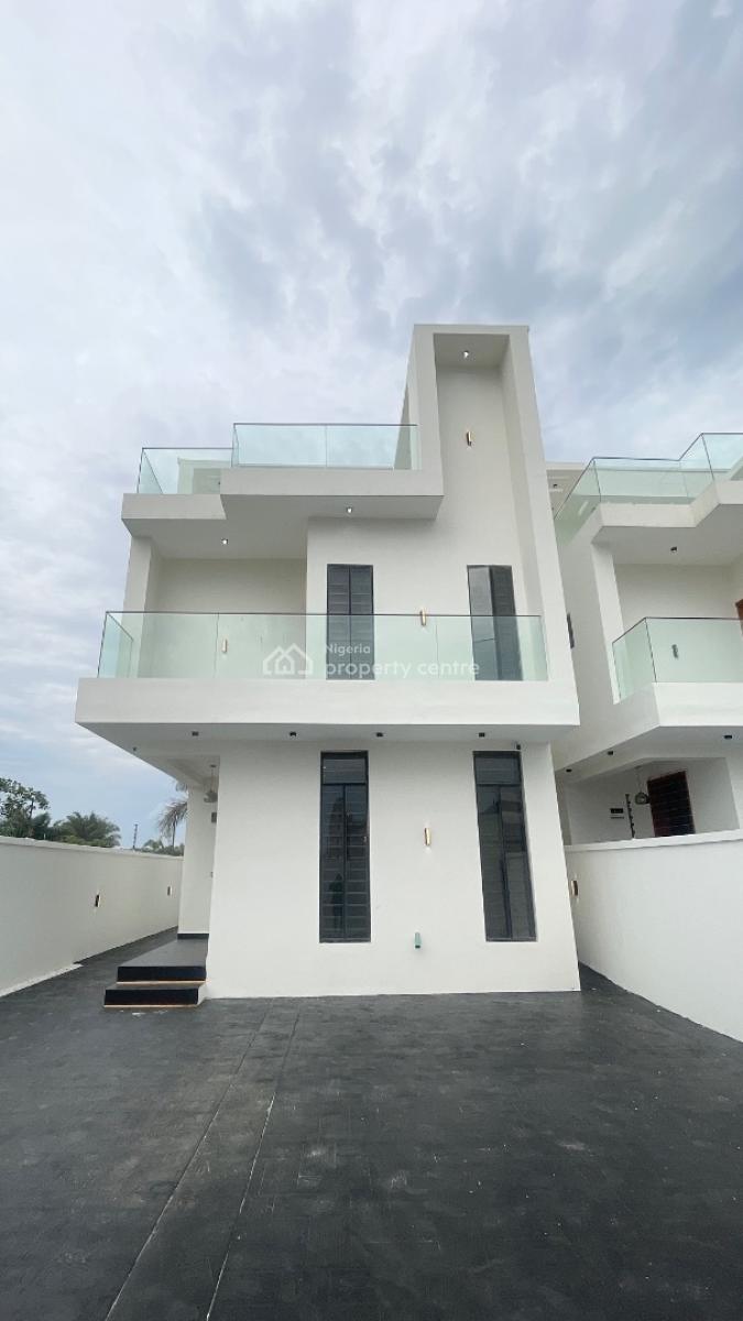 Fully Detached, 2 Story, Lux 5 Bdr  Dplx  + Roof Top Terrace + Bq, Peaceful Estate in Mobile Road at, Ikota, Lekki, Lagos, Detached Duplex for Sale