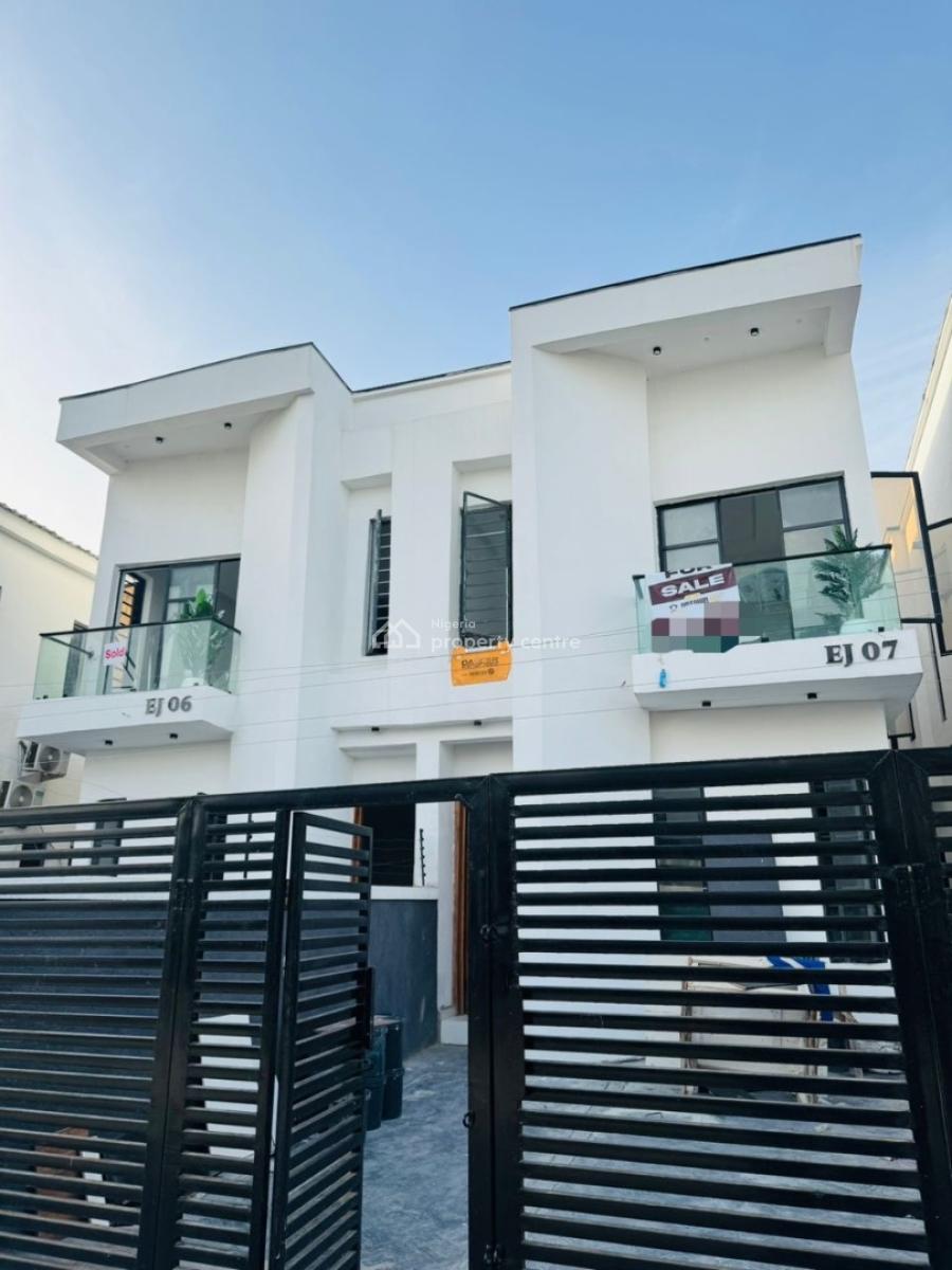 Well Built 4 Bedroom Semi-detached Duplex with Bq, Ikota, Lekki, Lagos, Semi-detached Duplex for Sale