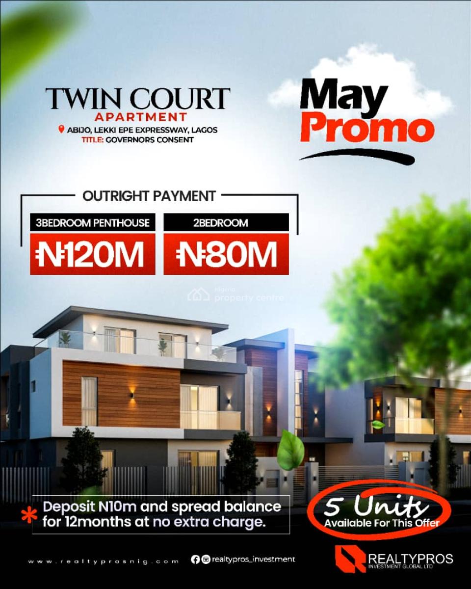 * 3-bedroom Penthouse, Abijo, Lekki, Lagos, Terraced Duplex for Sale