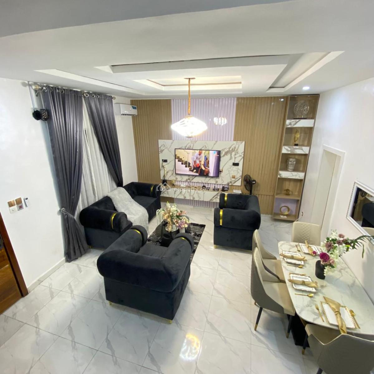 Fully Furnished 4bedroom Terrace Duplex, Ikota Gra Estate,, Ikota, Lekki, Lagos, Terraced Duplex for Rent