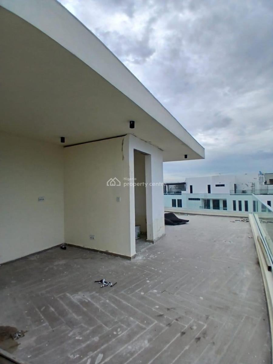 5 Bedrooms Townhouse with Elevator, Ac, Bq, Cowrie Creek Estate, Ikate, Lekki, Lagos, Semi-detached Duplex for Rent