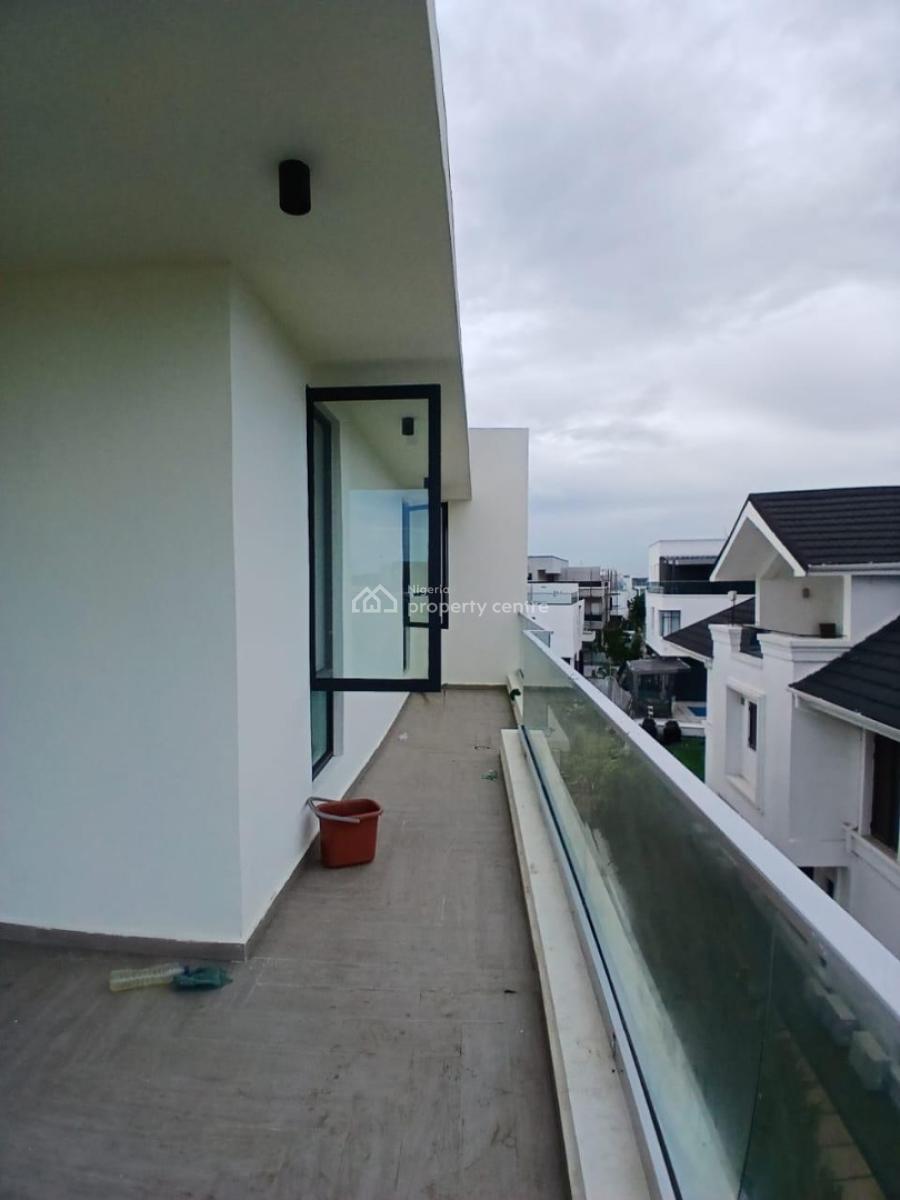 5 Bedrooms Townhouse with Elevator, Ac, Bq, Cowrie Creek Estate, Ikate, Lekki, Lagos, Semi-detached Duplex for Rent