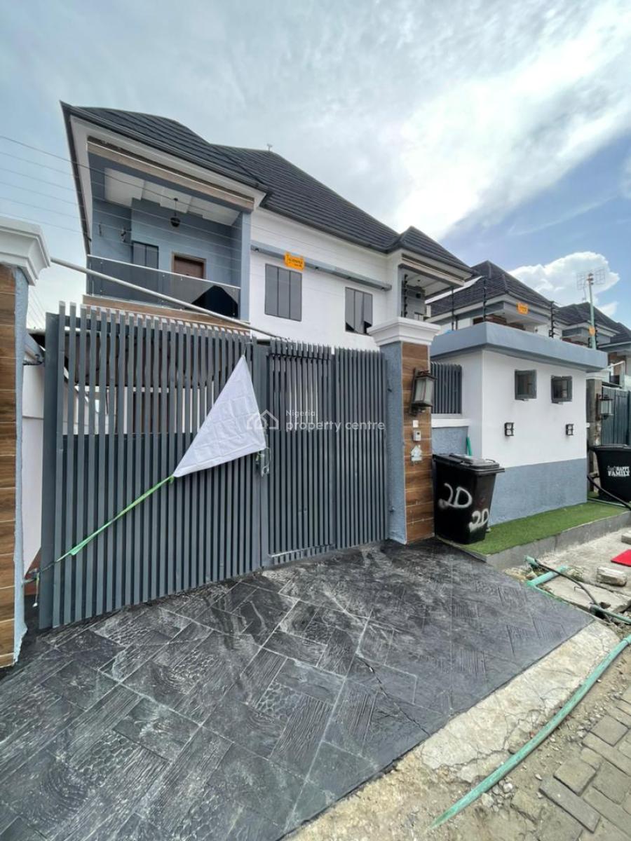 Refurbished 4 Bedroom Semi Detached Duplex with a Room Bq, Chevron, Lekki, Lagos, Semi-detached Duplex for Rent