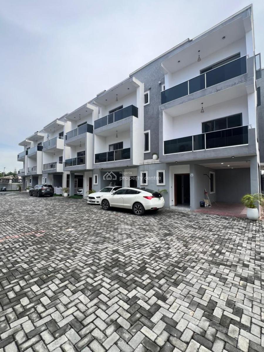 Modern 4-bedroom Terrace Duplex with Bq in Prime Ikate, Ikate, Lekki, Lagos, Terraced Duplex for Rent