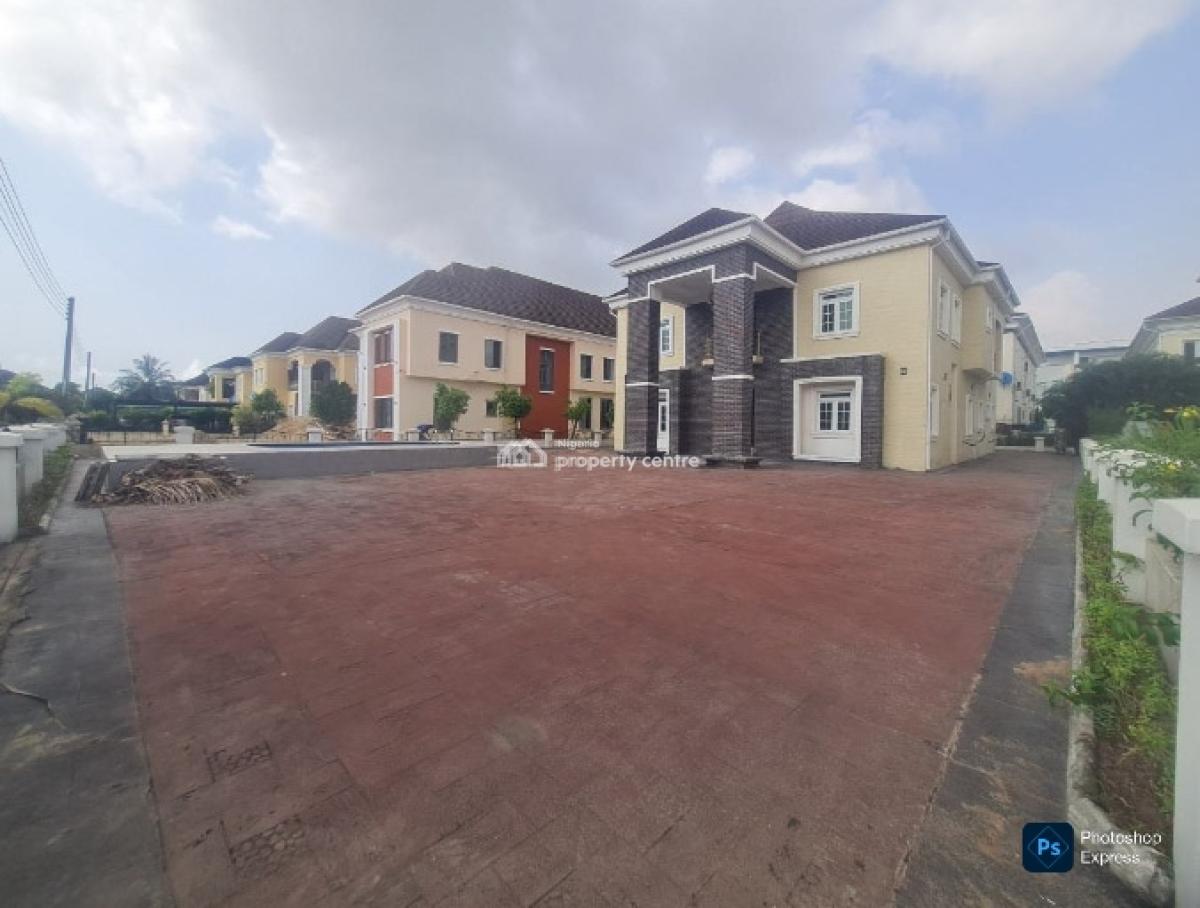 5-bed Luxury Mansion with Pool & Two Bq, Northern Foreshore Estate, Chevron, Lekki, Lagos, Detached Duplex for Sale
