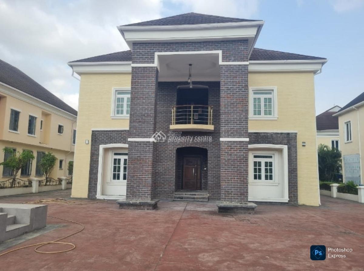 5-bed Luxury Mansion with Pool & Two Bq, Northern Foreshore Estate, Chevron, Lekki, Lagos, Detached Duplex for Sale