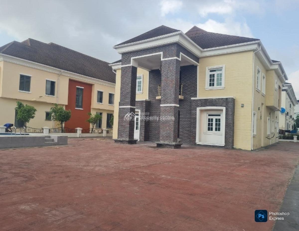 5-bed Luxury Mansion with Pool & Two Bq, Northern Foreshore Estate, Chevron, Lekki, Lagos, Detached Duplex for Sale