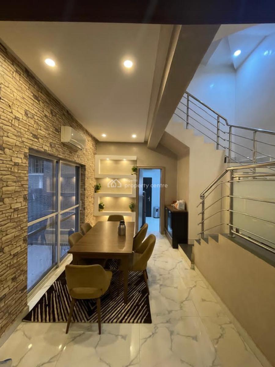 a Very Good Furnished & Serviced 4-bedroom Terrace Duplex + 1bq, Guzape District, Abuja, Terraced Duplex for Rent