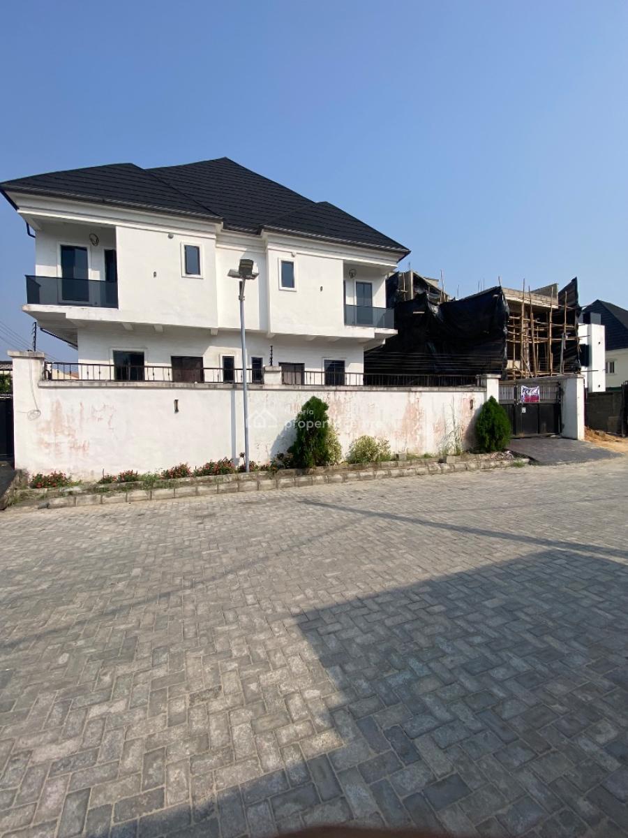 Spacious New 4 Bedroom Duplex with Bq, By Blenco Supermarket, Sangotedo, Ajah, Lagos, Semi-detached Duplex for Sale