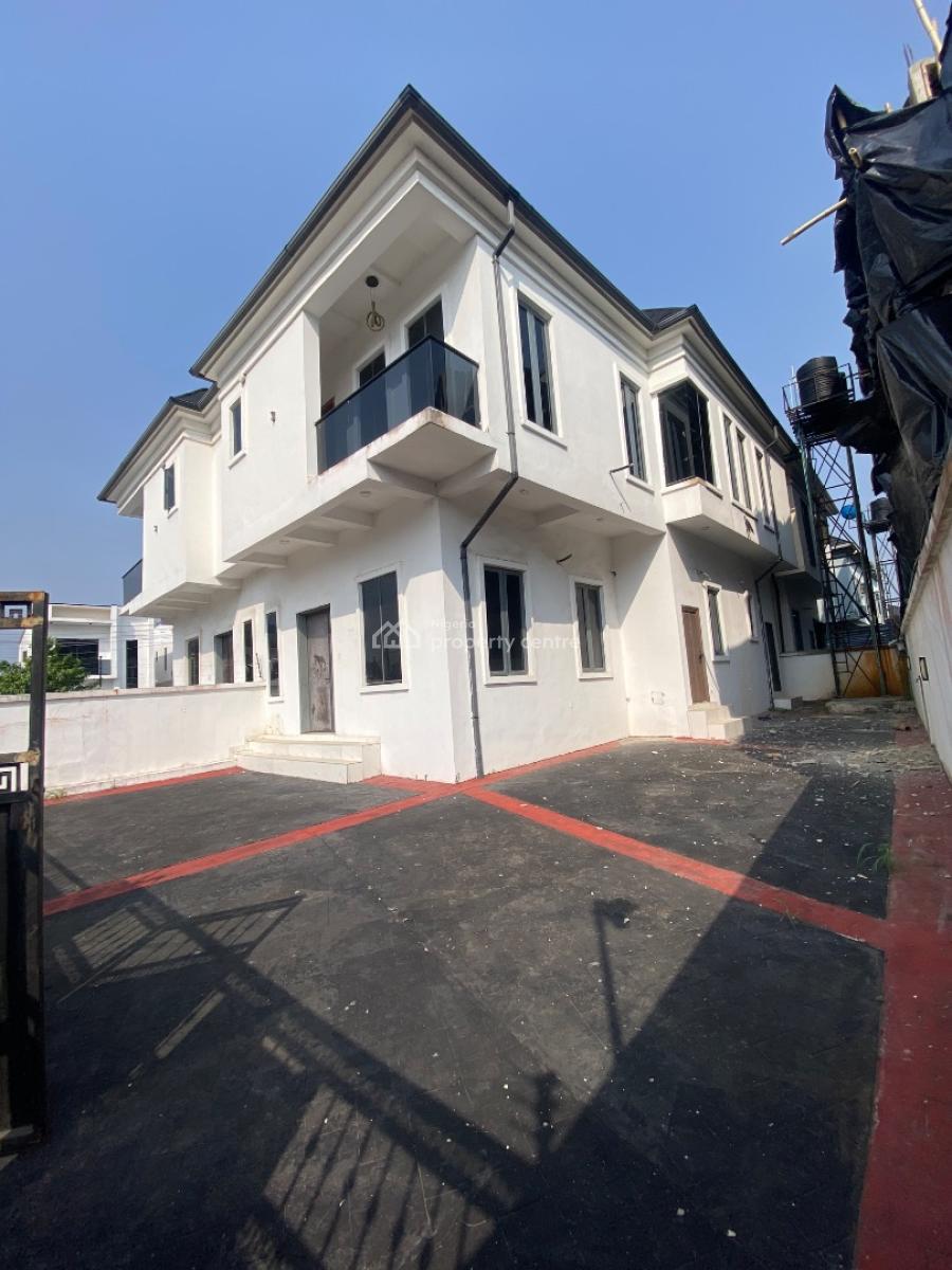 Spacious New 4 Bedroom Duplex with Bq, By Blenco Supermarket, Sangotedo, Ajah, Lagos, Semi-detached Duplex for Sale