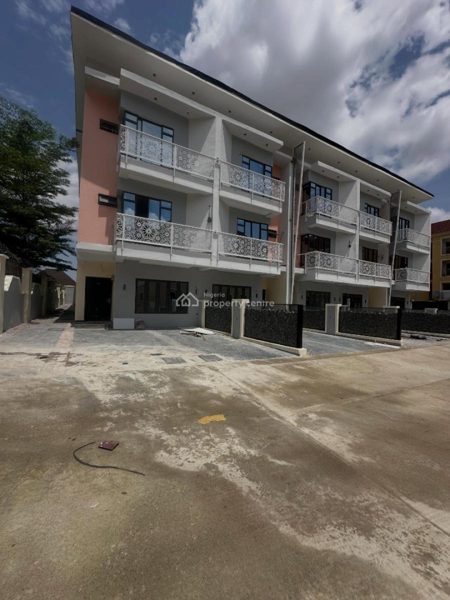 Luxury 4 Bedroom Terrace Duplex with Bq, Guzape District, Abuja, Terraced Duplex for Sale