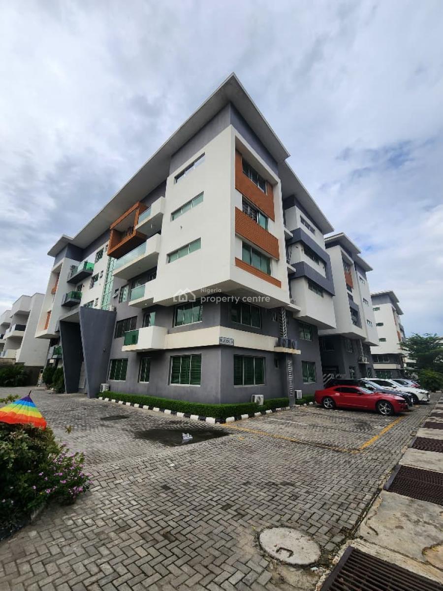 Lovely 3 Bedroom Ensuite Apartment with Bq, Nike Art Center, Lekki, Lagos, Flat / Apartment for Rent