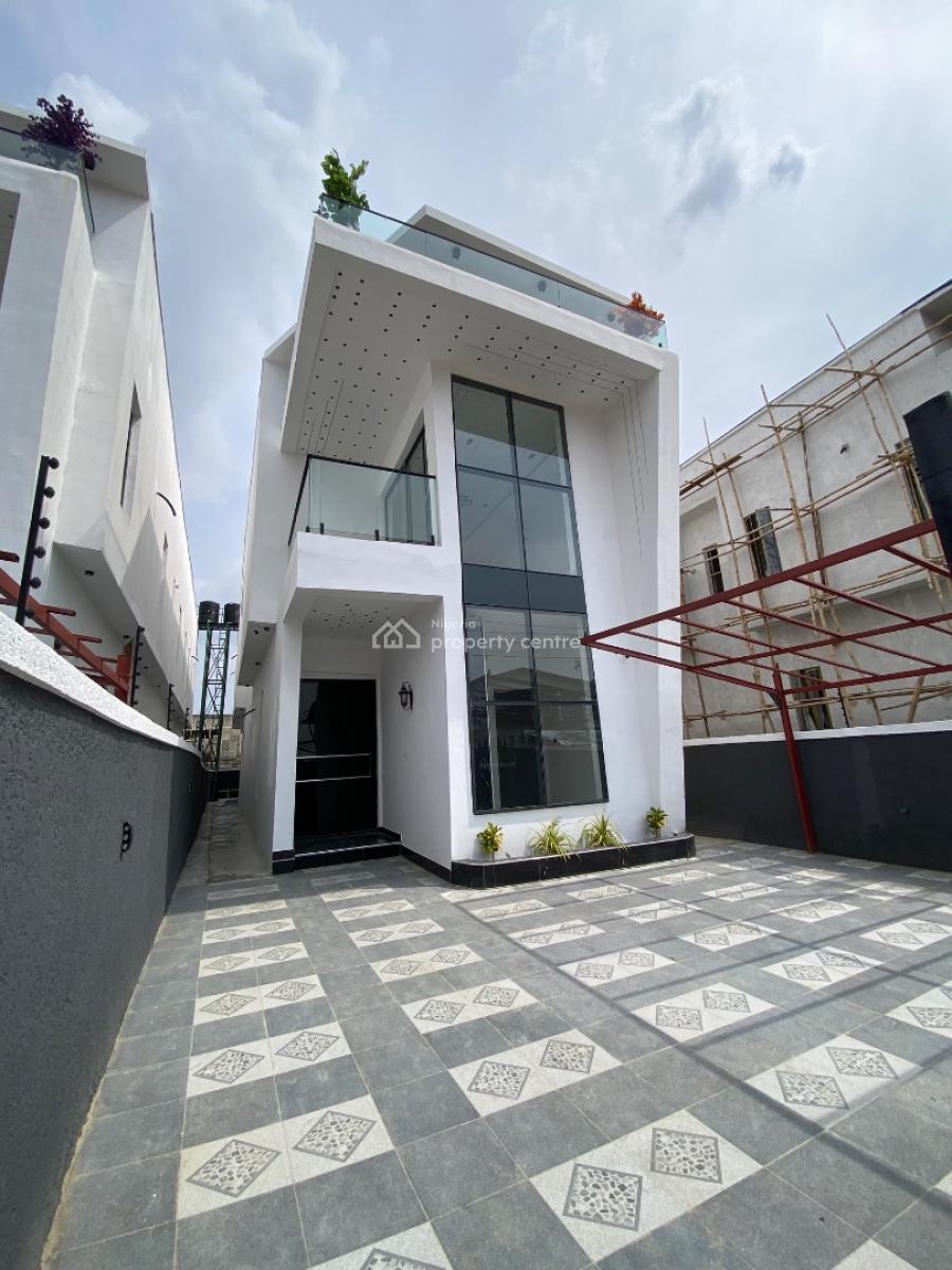 Newly Built 5 Bedroom Duplex Comes with Swimming Pool  Plus Bq, Gate Estate By Blenco Supermarket, Sangotedo, Ajah, Lagos, Detached Duplex for Sale