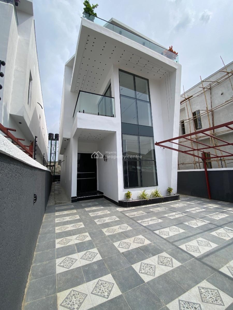 Newly Built 5 Bedroom Duplex Comes with Swimming Pool  Plus Bq, Gate Estate By Blenco Supermarket, Sangotedo, Ajah, Lagos, Detached Duplex for Sale