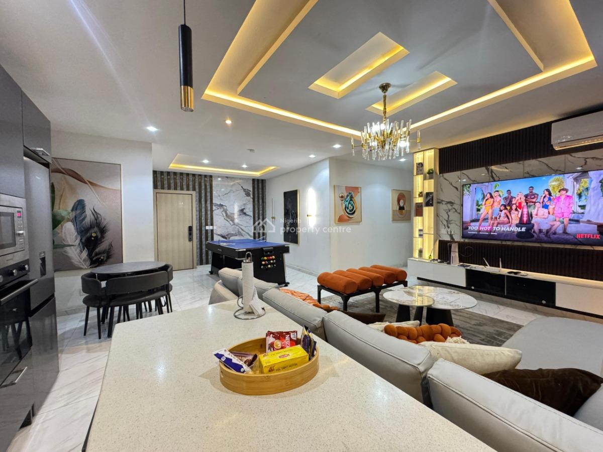 Beautifully Furnished  2 Bedroom Apartment with Swimming Pool, Ps5, Gy, Lekki Phase 1, Lekki, Lagos, Flat / Apartment Short Let
