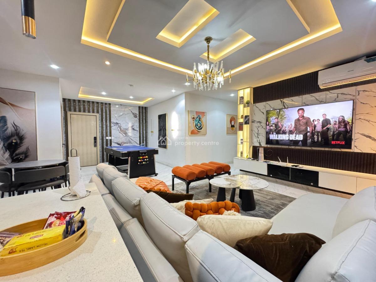 Beautifully Furnished  2 Bedroom Apartment with Swimming Pool, Ps5, Gy, Lekki Phase 1, Lekki, Lagos, Flat / Apartment Short Let