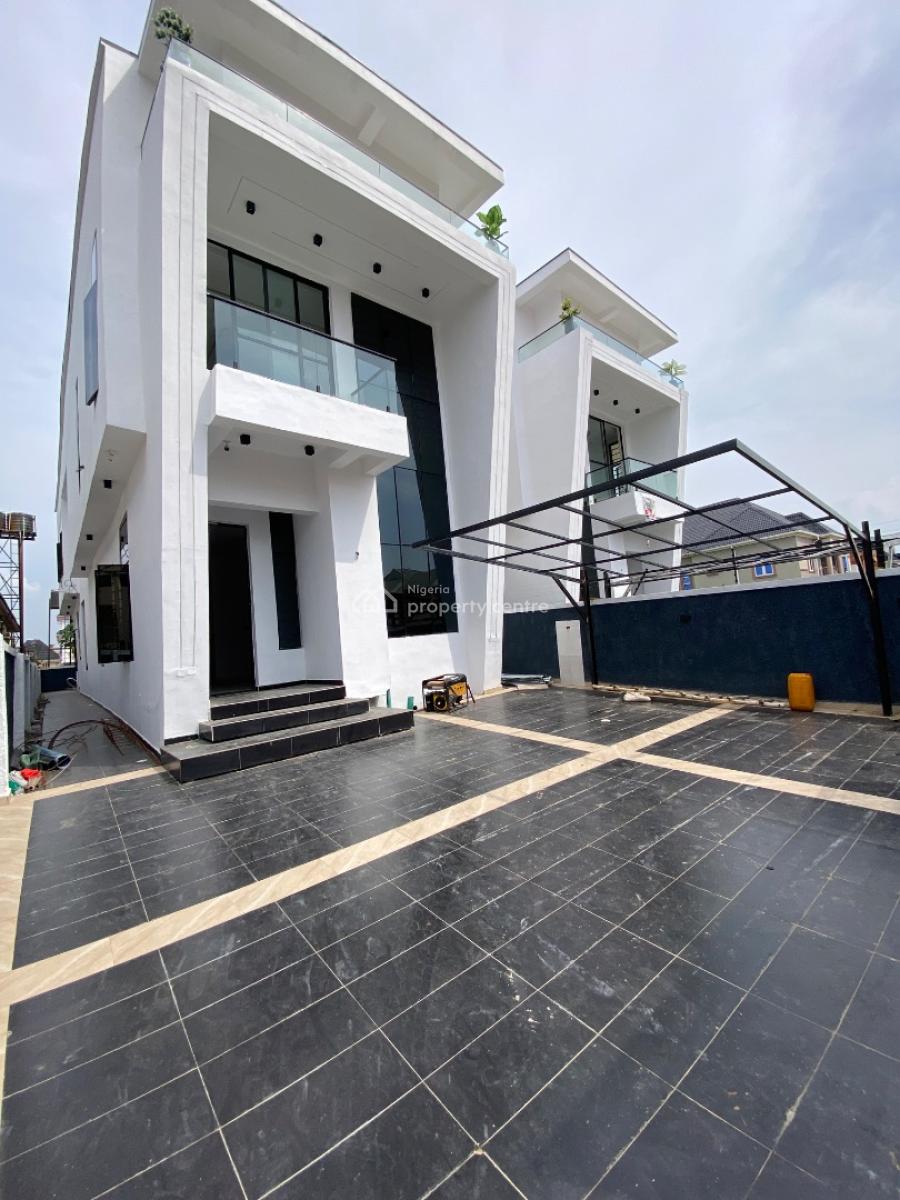 Luxurious 5bedroom Duplex Comes with Pool  Plus Bq, Gated Estate By Blenco Supermarket Before Shop Rite, Sangotedo, Ajah, Lagos, Detached Duplex for Sale