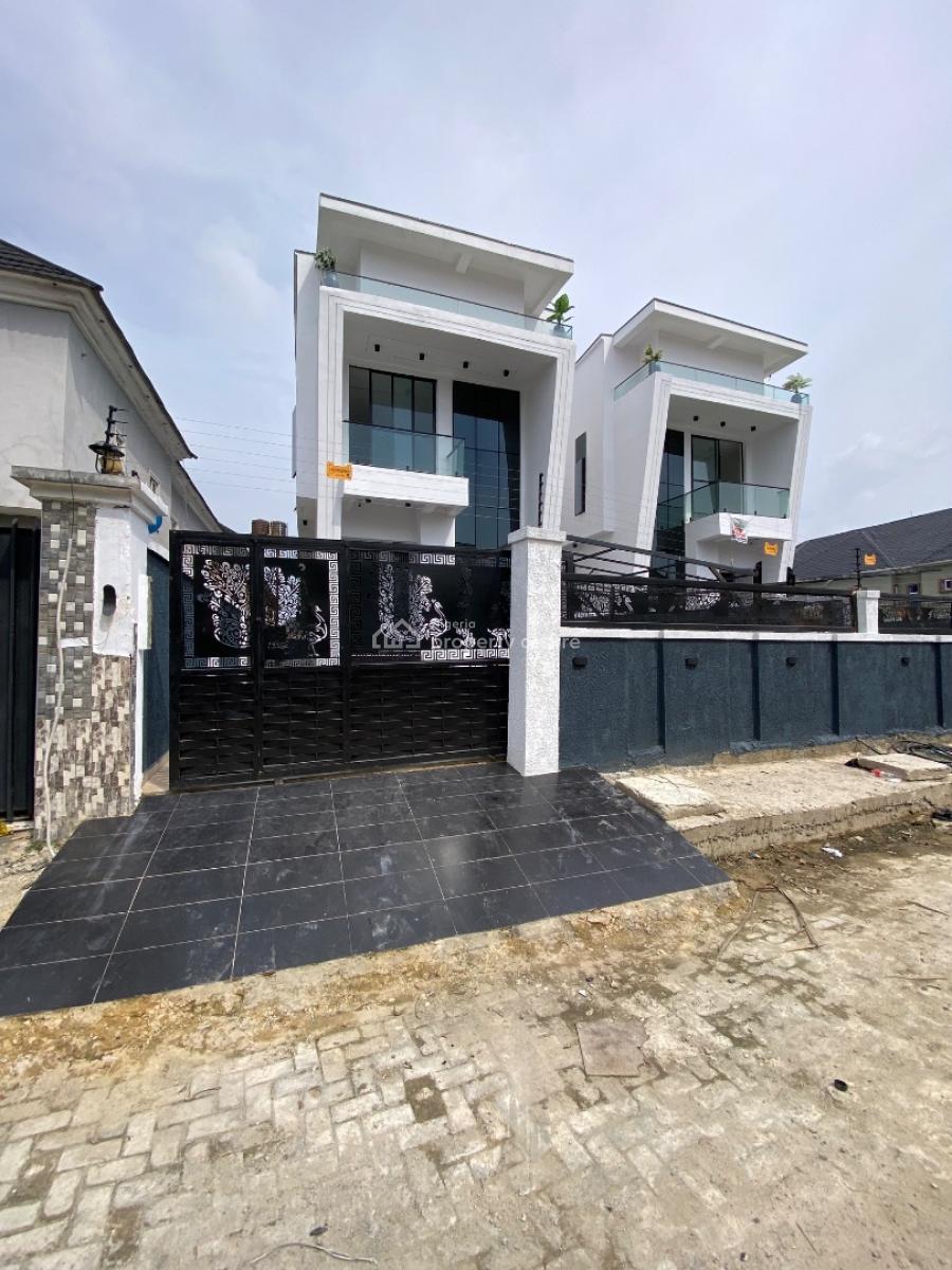 Luxurious 5bedroom Duplex Comes with Pool  Plus Bq, Gated Estate By Blenco Supermarket Before Shop Rite, Sangotedo, Ajah, Lagos, Detached Duplex for Sale