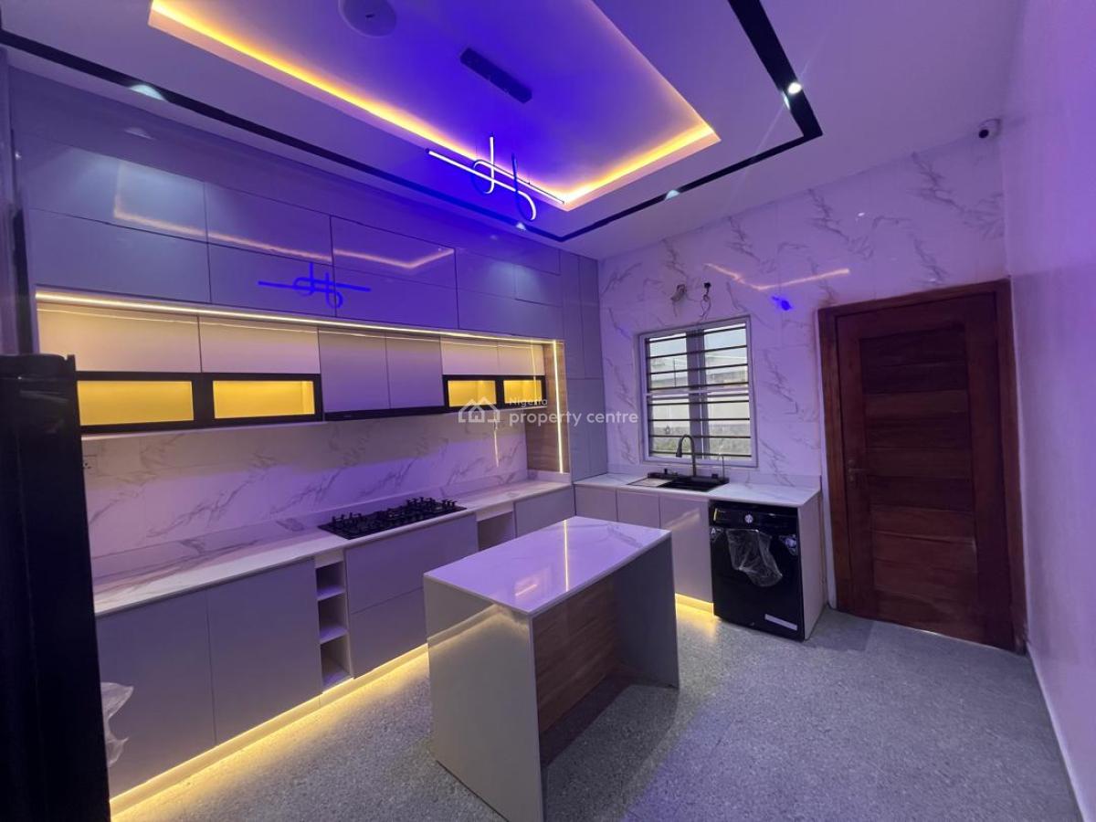 a Newly Built, Luxury 5 Bedroom Fully Detached Duplex, with 2 Room Bq, Chevron, Lekki, Lagos, Detached Duplex for Sale