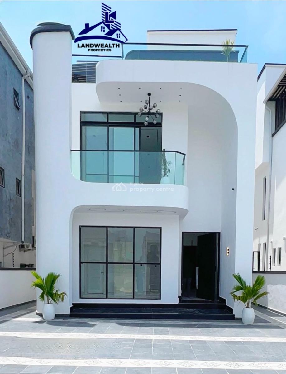 Luxury 5 Bedroom Fully Detached Pool, Gym Room, Cinema Rooftop Terrace, Ikate, Lekki, Lagos, Detached Duplex for Sale