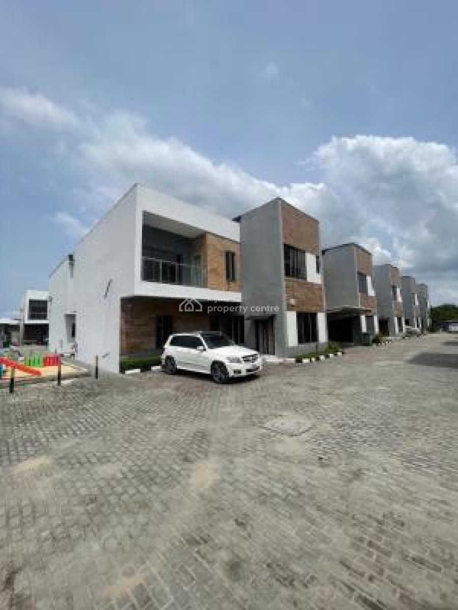 Alluring 4 Bedroom Terraced Duplex + Bq, Solar and Communal Gym, Sangotedo, Ajah, Lagos, Terraced Duplex for Sale