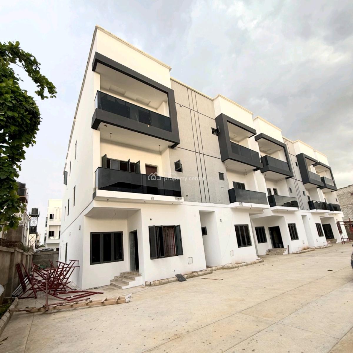 Newly Built 4 Bedrooms Terrace Duplex with 1 Room Boys Quarters Available, Kado, Abuja, Terraced Duplex for Sale