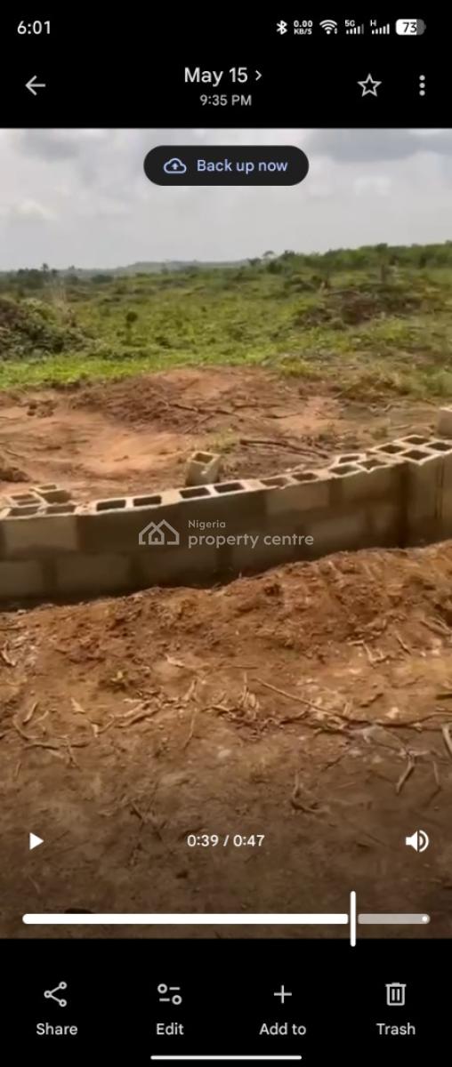 2.5 Acres 2 Million per Plot (slightly Negotiable) Size: 7,500sqm, Isiwo Town, Km 46, Ogun, Mixed-use Land for Sale