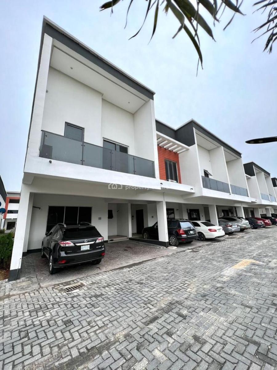 Luxurious 4 Bedroom Terrace Duplex with Pool, 24hrs Light and Gym, Atlantis Estate, Ologolo, Lekki, Lagos, Terraced Duplex for Rent