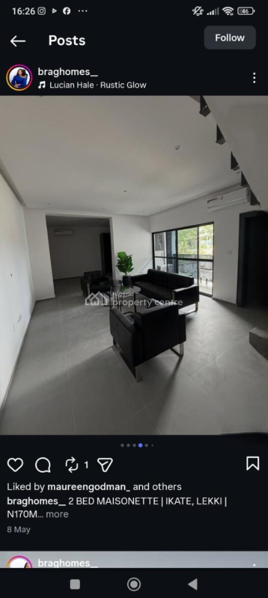 2 Bedroom Maisonette, Ikate, Lekki, Lagos, Terraced Duplex for Sale