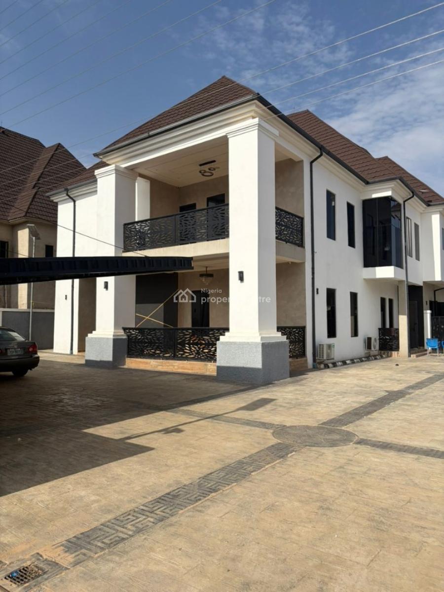 Fully Furnished 5 Bedroom Mansion with Bq and Swimming Pool, Estate on Tarred Access Along Von, Lugbe District, Abuja, Detached Duplex for Sale