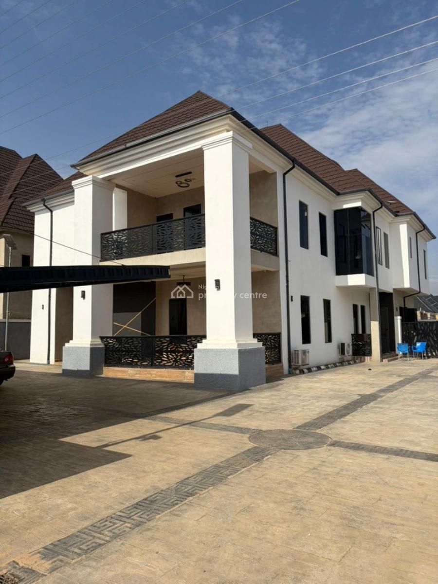 Fully Furnished 5 Bedroom Mansion with Bq and Swimming Pool, Estate on Tarred Access Along Von, Lugbe District, Abuja, Detached Duplex for Sale