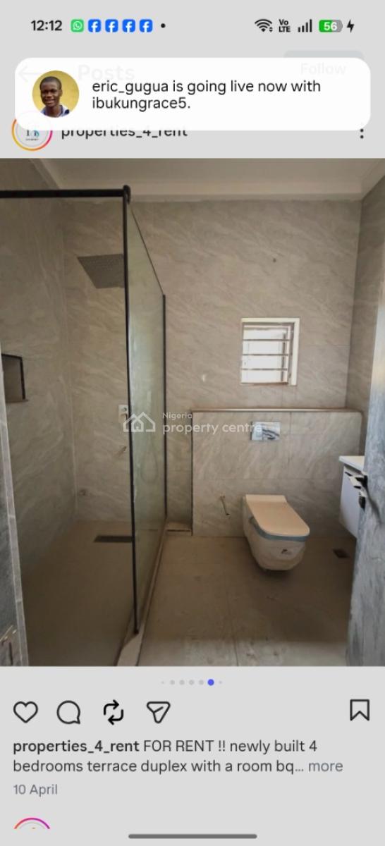 New 3 Bedroom S/duplex with Bq, Apo Abuja, Apo, Abuja, Semi-detached Duplex for Rent