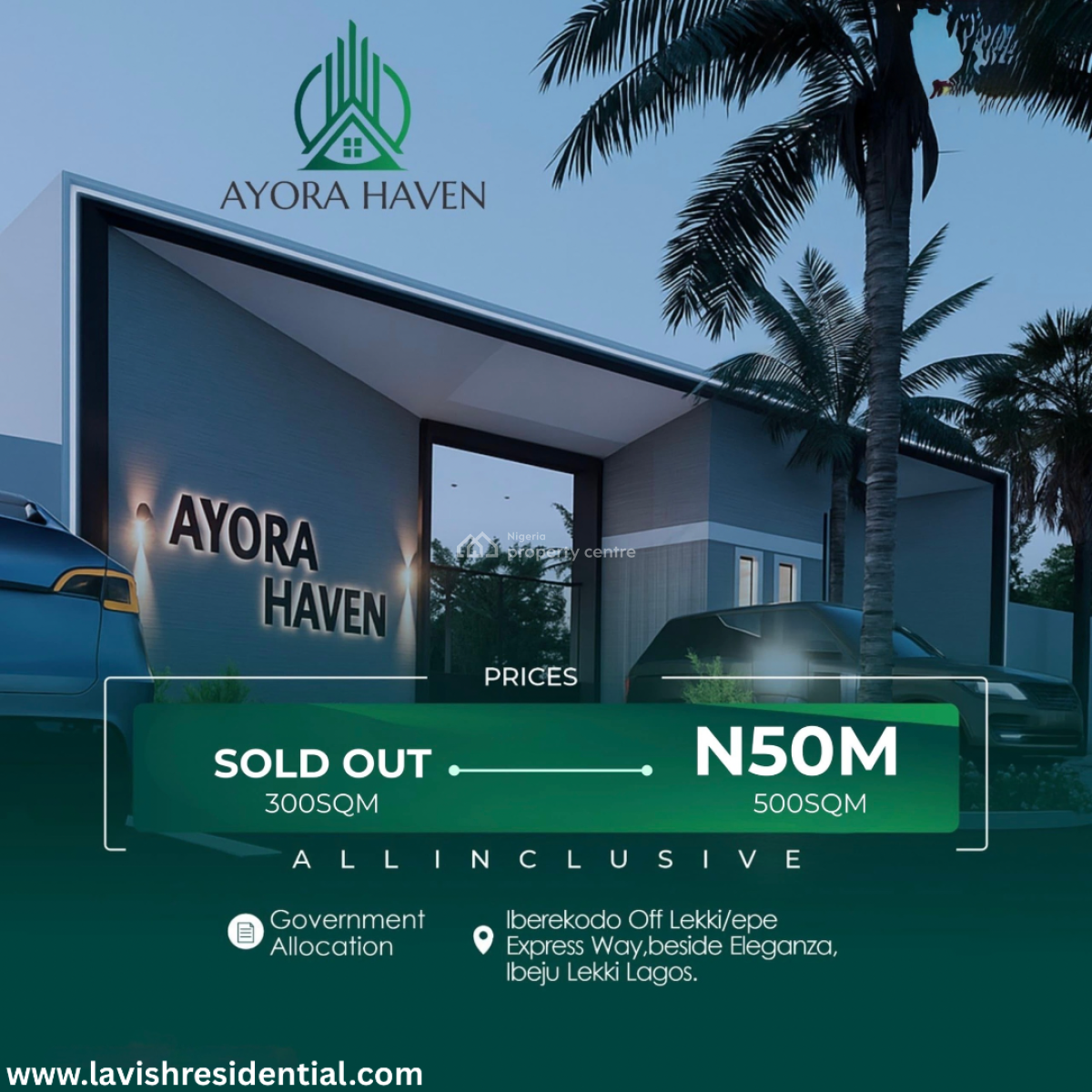 Ayora Haven, Iberekodo Off Lekki/epe Express Way, Beside Eleganza, Ibeju Lekki, Lagos, Land for Sale